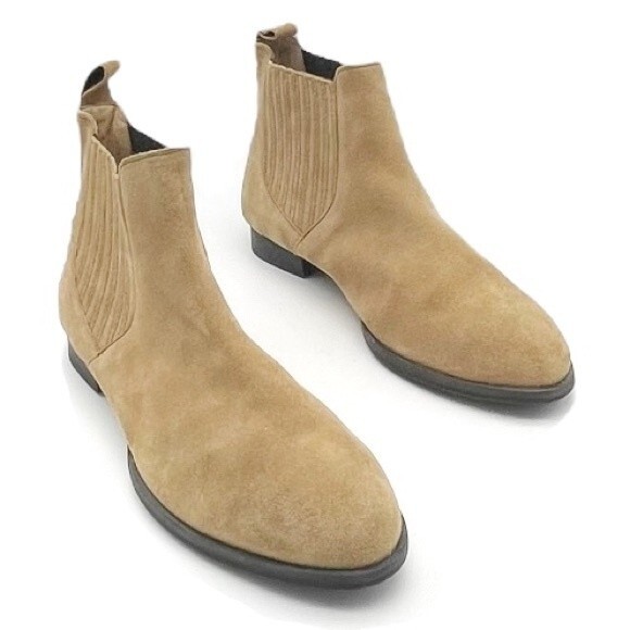 Jack Rogers Pippa Suede Chelsea Boot Oak Leather Pull-On Bootie Women’s Size 9 - Picture 16 of 16